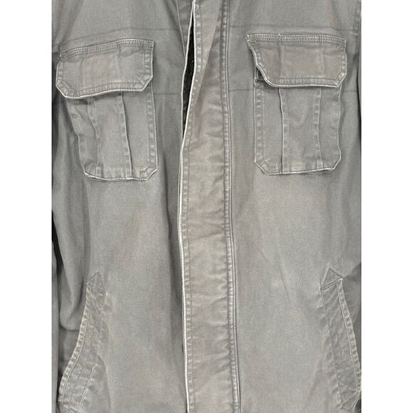 Flag & Anthem 4-Pocket Mock Neck Collar Long Sleeve Jacket in Grey – Medium - Picture 3 of 8